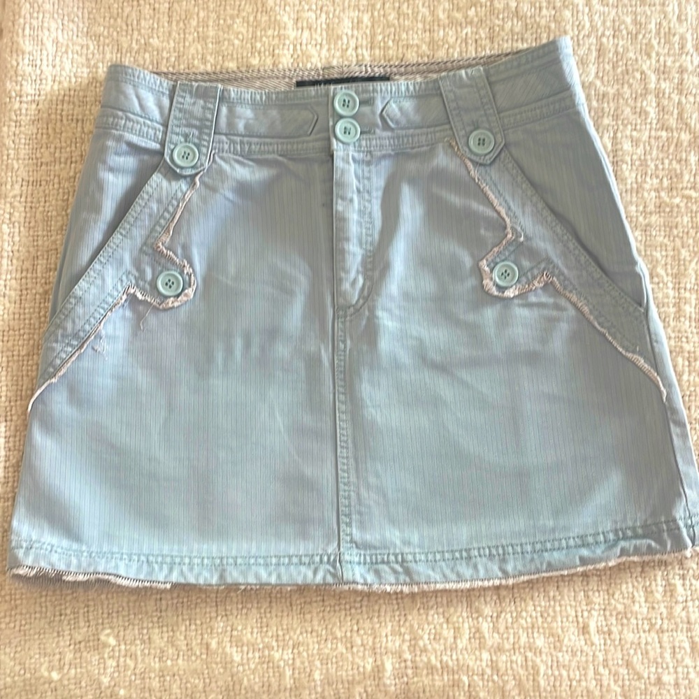 Marc Jacobs Baby Blue Mini Skirt with buttons